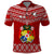 Custom Tonga Rugby Polo Shirt 2023 World Cup Tongan Kupesi Ngatu Pattern LT14 Red - Polynesian Pride