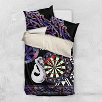 Personalised New Zealand Darts Bedding Set Ngutukaka Manaia Taniko Luxury Purple LT14 US Twin 172cm x 218cm Purple - Polynesian Pride