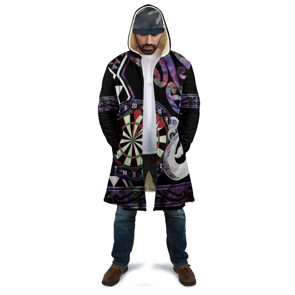 Personalised New Zealand Darts Cloak Ngutukaka Manaia Taniko Luxury Purple LT14 - Polynesian Pride