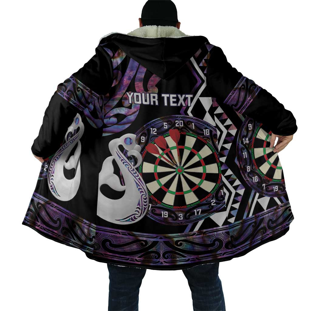 Personalised New Zealand Darts Cloak Ngutukaka Manaia Taniko Luxury Purple LT14 - Polynesian Pride