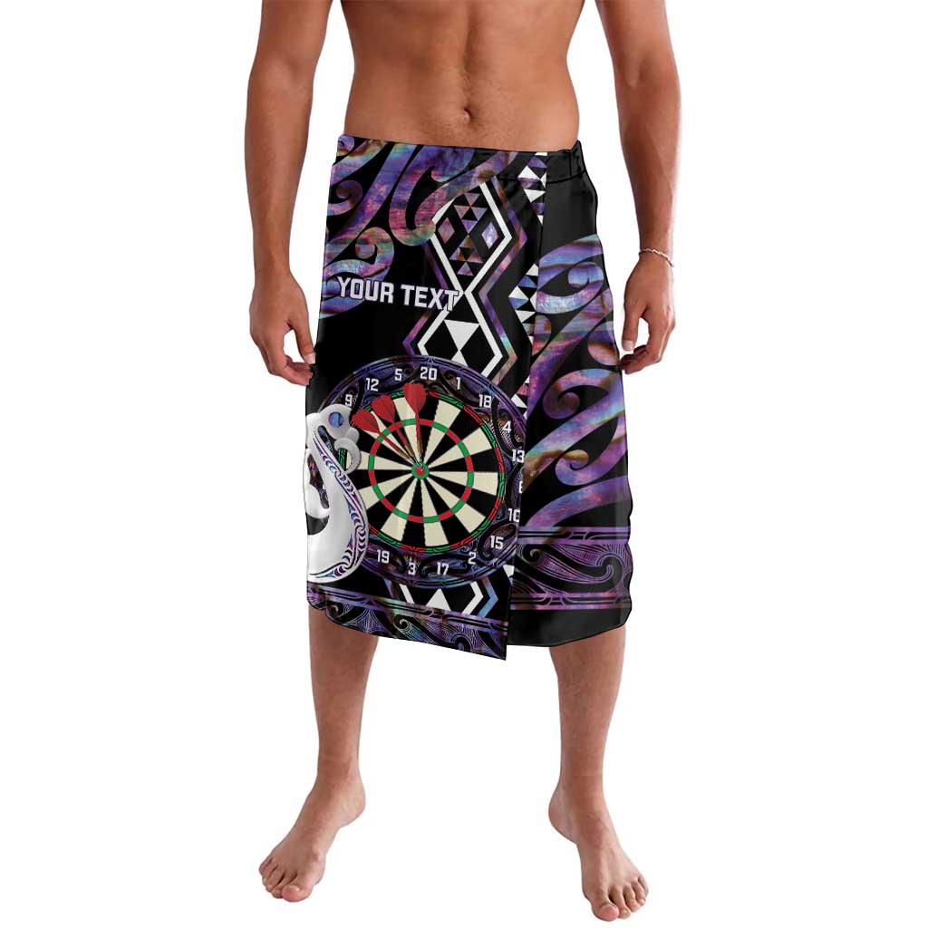 Personalised New Zealand Darts Lavalava Ngutukaka Manaia Taniko Luxury Purple LT14 Purple - Polynesian Pride