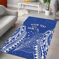 Custom Manu Samoa Rugby 2024 Area Rug Go Champions Samoan Tattoo LT14 - Polynesian Pride