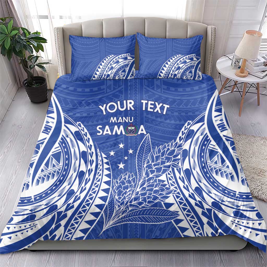 Custom Manu Samoa Rugby 2024 Bedding Set Go Champions Samoan Tattoo LT14 - Polynesian Pride