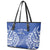 Custom Manu Samoa Rugby 2024 Leather Tote Bag Go Champions Samoan Tattoo