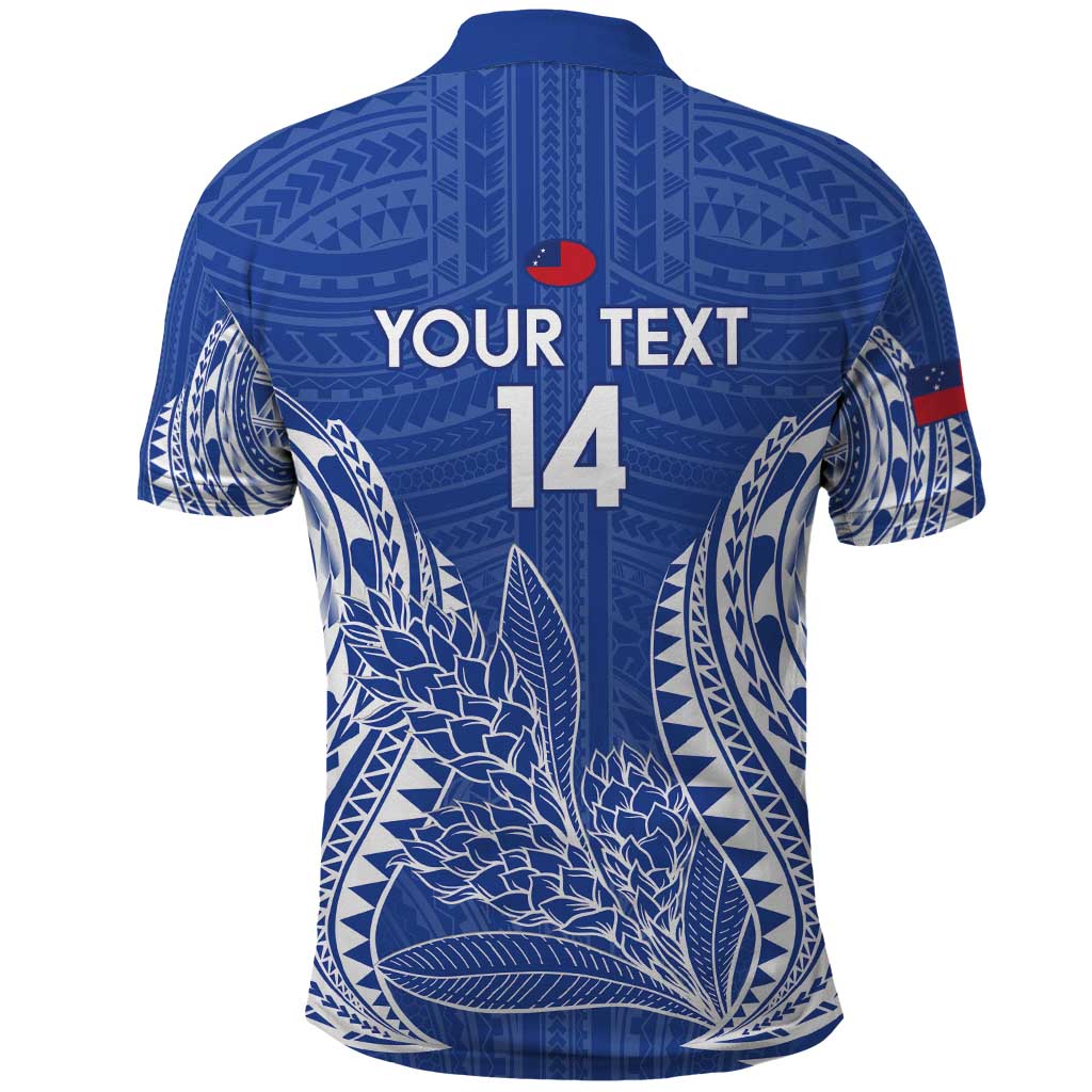 Custom Manu Samoa Rugby 2024 Polo Shirt Go Champions Samoan Tattoo LT14 - Polynesian Pride
