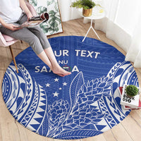 Custom Manu Samoa Rugby 2024 Round Carpet Go Champions Samoan Tattoo LT14 - Polynesian Pride