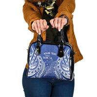 Custom Manu Samoa Rugby 2024 Shoulder Handbag Go Champions Samoan Tattoo LT14 One Size Blue - Polynesian Pride