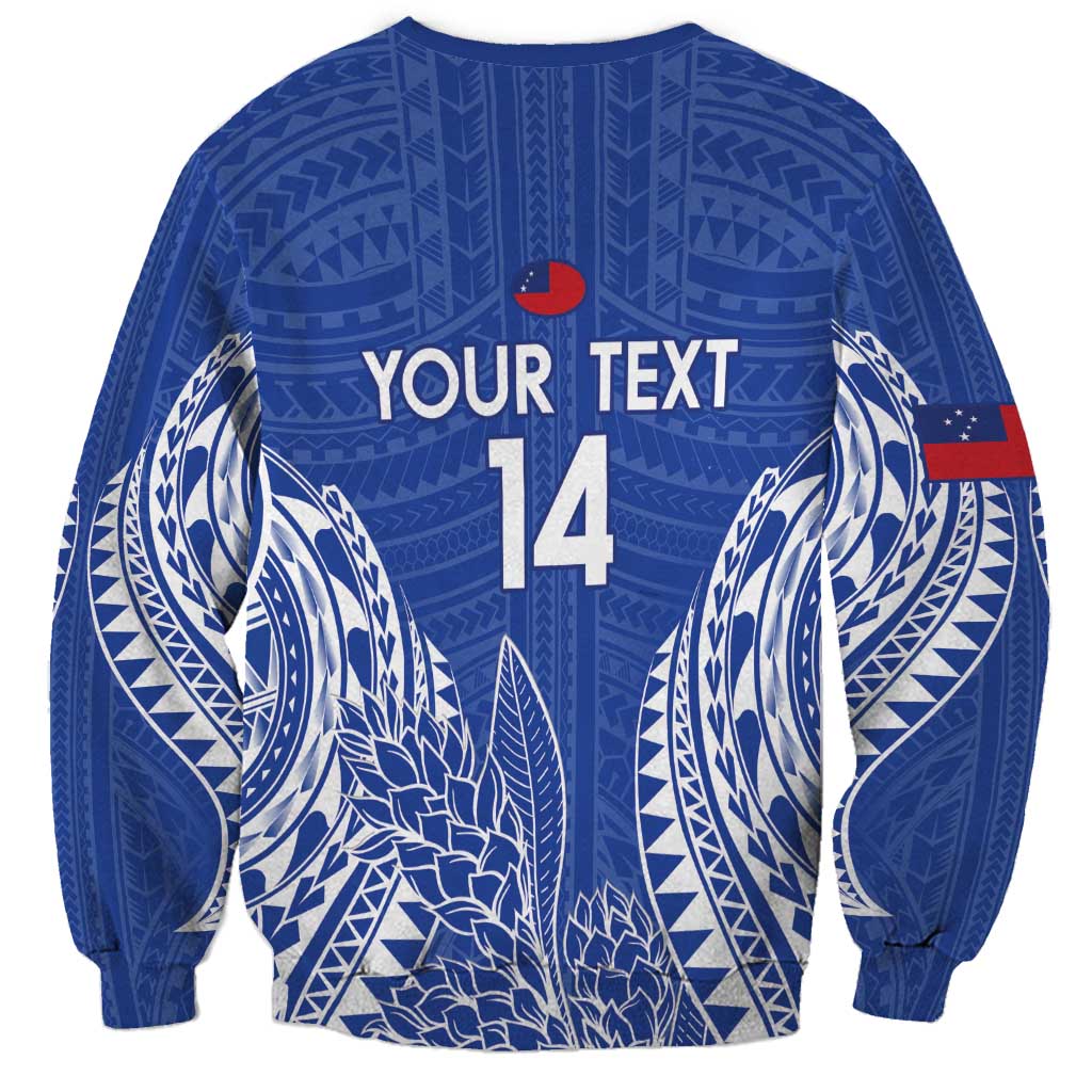 Custom Manu Samoa Rugby 2024 Sweatshirt Go Champions Samoan Tattoo LT14 - Polynesian Pride