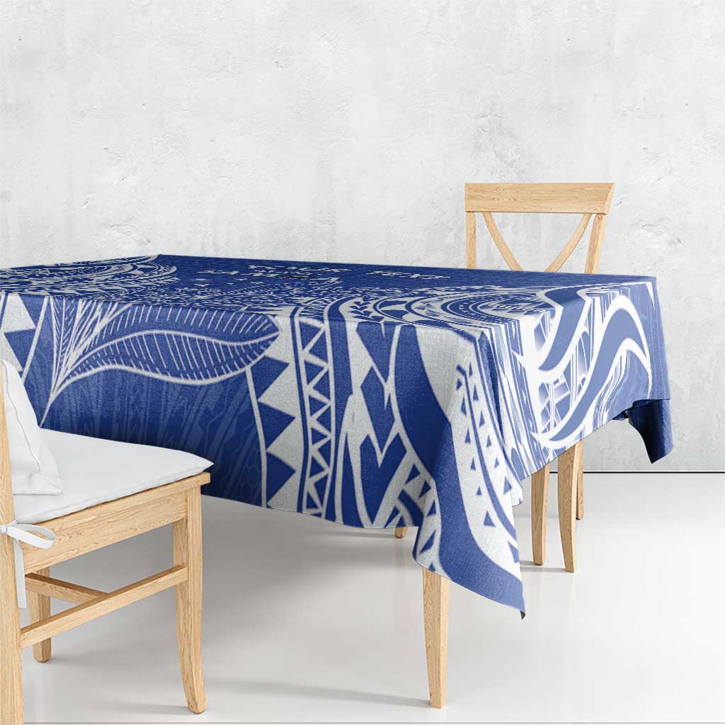 Custom Manu Samoa Rugby 2024 Tablecloth Go Champions Samoan Tattoo LT14 - Polynesian Pride