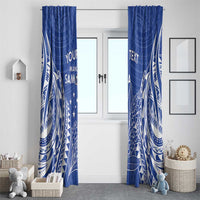 Custom Manu Samoa Rugby 2024 Window Curtain Go Champions Samoan Tattoo LT14 - Polynesian Pride