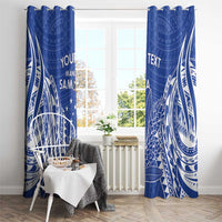 Custom Manu Samoa Rugby 2024 Window Curtain Go Champions Samoan Tattoo LT14 - Polynesian Pride