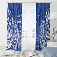Custom Manu Samoa Rugby 2024 Window Curtain Go Champions Samoan Tattoo LT14 - Polynesian Pride
