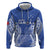 Custom Manu Samoa Rugby 2024 Zip Hoodie Go Champions Samoan Tattoo