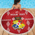 Custom Tonga Rugby 2024 Beach Blanket Go Champions Ikale Tahi Ngatu Pattern