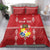 Custom Tonga Rugby 2024 Bedding Set Go Champions Ikale Tahi Ngatu Pattern