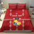 Custom Tonga Rugby 2024 Bedding Set Go Champions Ikale Tahi Ngatu Pattern