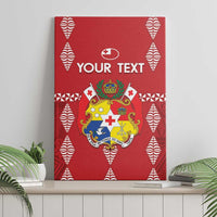 Custom Tonga Rugby 2024 Canvas Wall Art Go Champions Ikale Tahi Ngatu Pattern LT14 - Polynesian Pride