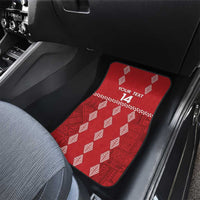 Custom Tonga Rugby 2024 Car Mats Go Champions Ikale Tahi Ngatu Pattern LT14 - Polynesian Pride