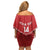 Custom Tonga Rugby 2024 Family Matching Off Shoulder Short Dress and Hawaiian Shirt Go Champions Ikale Tahi Ngatu Pattern