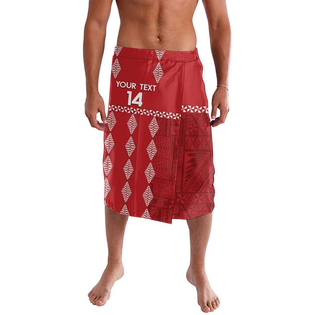 Custom Tonga Rugby 2024 Lavalava Go Champions Ikale Tahi Ngatu Pattern