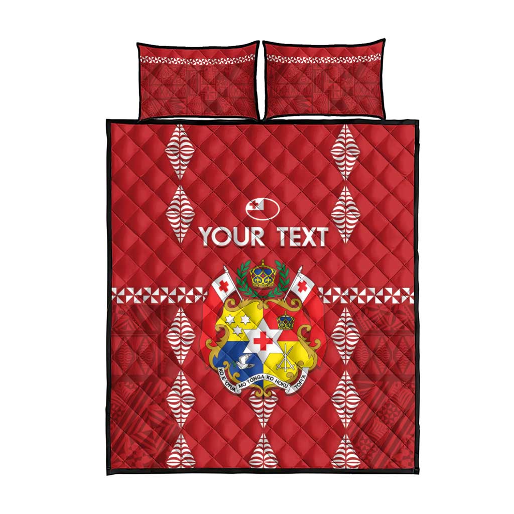 Custom Tonga Rugby 2024 Quilt Bed Set Go Champions Ikale Tahi Ngatu Pattern LT14 - Polynesian Pride