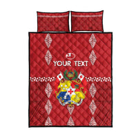 Custom Tonga Rugby 2024 Quilt Bed Set Go Champions Ikale Tahi Ngatu Pattern LT14 - Polynesian Pride