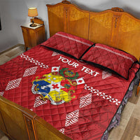 Custom Tonga Rugby 2024 Quilt Bed Set Go Champions Ikale Tahi Ngatu Pattern LT14 - Polynesian Pride