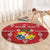 Custom Tonga Rugby 2024 Round Carpet Go Champions Ikale Tahi Ngatu Pattern