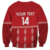 Custom Tonga Rugby 2024 Sweatshirt Go Champions Ikale Tahi Ngatu Pattern LT14 - Polynesian Pride