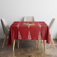 Custom Tonga Rugby 2024 Tablecloth Go Champions Ikale Tahi Ngatu Pattern LT14 - Polynesian Pride