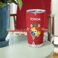 Custom Tonga Rugby 2024 Tumbler Cup Go Champions Ikale Tahi Ngatu Pattern LT14 - Polynesian Pride
