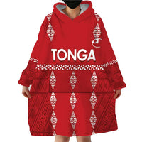 Custom Tonga Rugby 2024 Wearable Blanket Hoodie Go Champions Ikale Tahi Ngatu Pattern LT14 - Polynesian Pride