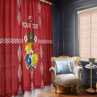 Custom Tonga Rugby 2024 Window Curtain Go Champions Ikale Tahi Ngatu Pattern LT14 - Polynesian Pride