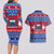 Personalised Samoa Christmas Couples Matching Long Sleeve Bodycon Dress and Hawaiian Shirt Samoan Coat Of Arms Manuia Le Kirisimas LT14 - Polynesian Pride