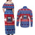 Personalised Samoa Christmas Couples Matching Off Shoulder Maxi Dress and Long Sleeve Button Shirts Samoan Coat Of Arms Manuia Le Kirisimas LT14 - Polynesian Pride