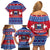 Personalised Samoa Christmas Family Matching Off Shoulder Short Dress and Hawaiian Shirt Samoan Coat Of Arms Manuia Le Kirisimas LT14 - Polynesian Pride