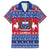 Personalised Samoa Christmas Family Matching Puletasi Dress and Hawaiian Shirt Samoan Coat Of Arms Manuia Le Kirisimas LT14 Dad's Shirt - Short Sleeve Blue - Polynesian Pride