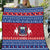 Personalised Samoa Christmas Quilt Samoan Coat Of Arms Manuia Le Kirisimas LT14 Blue - Polynesian Pride