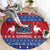 Personalised Samoa Christmas Round Carpet Samoan Coat Of Arms Manuia Le Kirisimas LT14 - Polynesian Pride