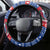 Samoa Christmas Steering Wheel Cover Samoan Coat Of Arms Manuia Le Kirisimas