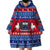 Personalised Samoa Christmas Wearable Blanket Hoodie Samoan Coat Of Arms Manuia Le Kirisimas LT14 - Polynesian Pride