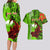 Personalised Hawaii Christmas Couples Matching Long Sleeve Bodycon Dress and Hawaiian Shirt Mele Kalikimaka Kakau Polynesian Shark Tattoo LT14 - Polynesian Pride