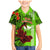 Personalised Hawaii Christmas Family Matching Mermaid Dress and Hawaiian Shirt Mele Kalikimaka Kakau Polynesian Shark Tattoo LT14 Son's Shirt Green - Polynesian Pride