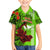 Personalised Hawaii Christmas Family Matching Puletasi Dress and Hawaiian Shirt Mele Kalikimaka Kakau Polynesian Shark Tattoo LT14 Son's Shirt Green - Polynesian Pride