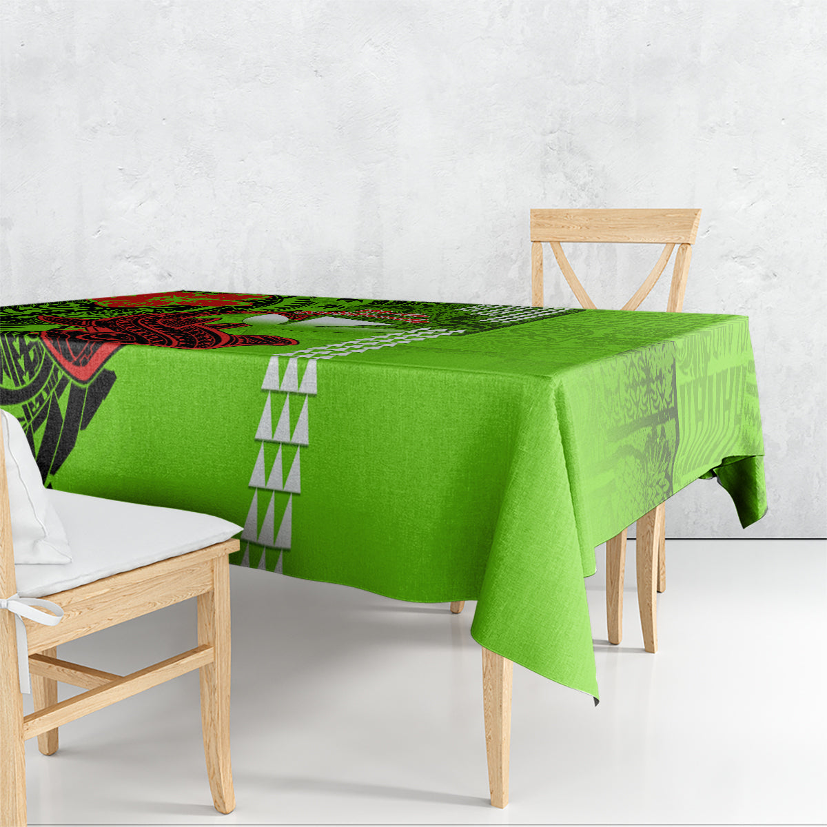 Personalised Hawaii Christmas Tablecloth Mele Kalikimaka Kakau Polynesian Shark Tattoo LT14 - Polynesian Pride