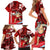 Personalised Hawaii Christmas Family Matching Short Sleeve Bodycon Dress and Hawaiian Shirt Mele Kalikimaka Surfing Santa Claus LT14 - Polynesian Pride