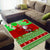 Personalised Hawaii Christmas Area Rug Mele Kalikimaka Hawaiian Santa Tropical Vibes LT14 - Polynesian Pride