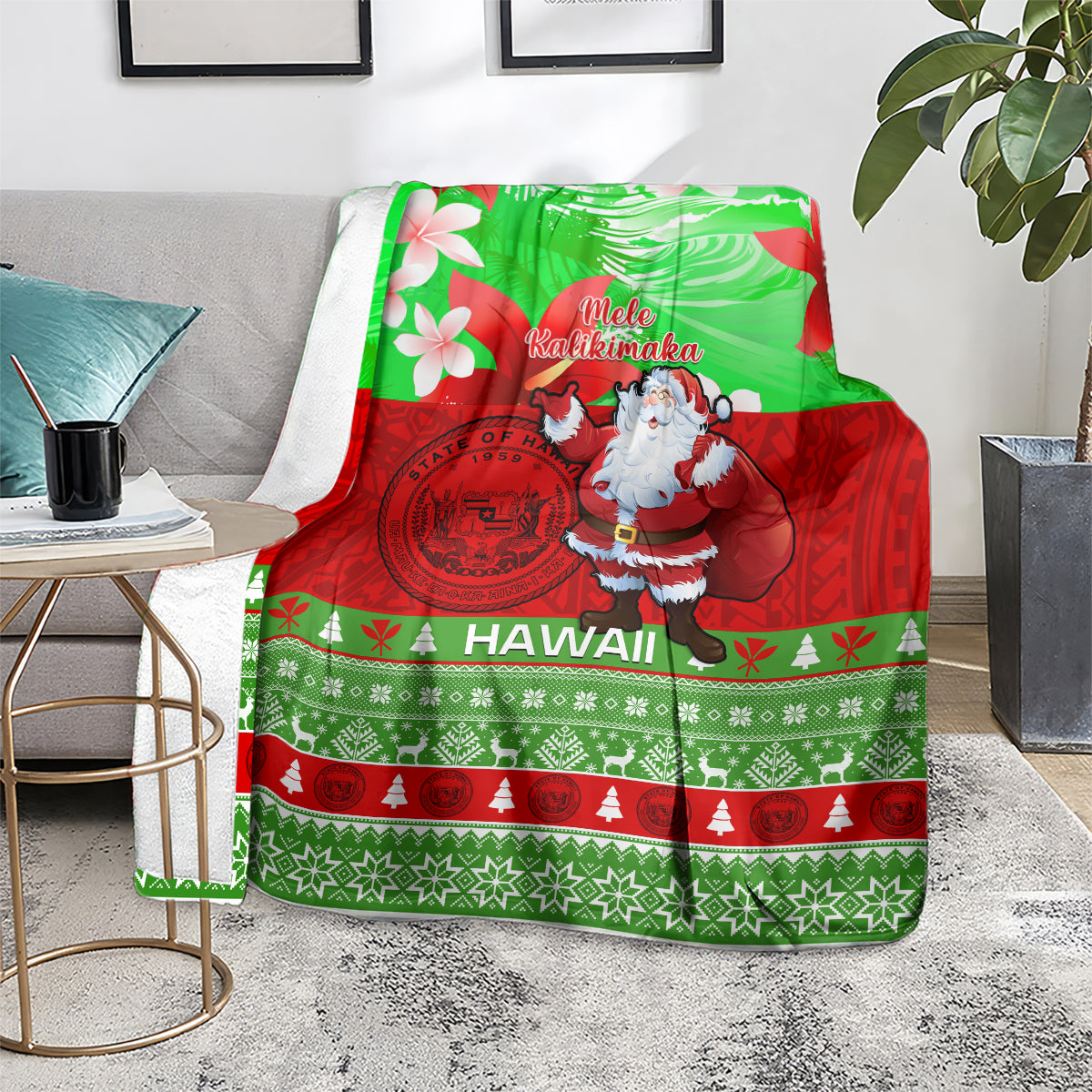 Personalised christmas online blanket