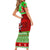 Personalised Hawaii Christmas Family Matching Short Sleeve Bodycon Dress and Hawaiian Shirt Mele Kalikimaka Hawaiian Santa Tropical Vibes LT14 - Polynesian Pride