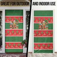 Hawaii Christmas Mele Kalikimaka Door Cover Aloha Turtle Santa With Ukulele LT14 - Polynesian Pride